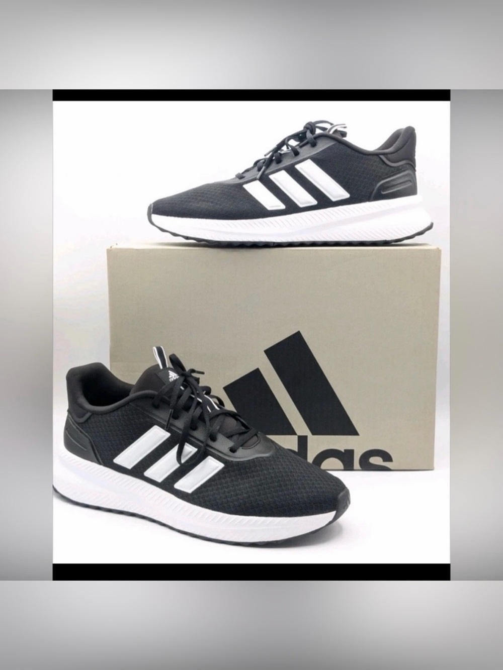 Adidas X_PLRPATH Women's Running Sneaker,  Black/White, size 7 M US